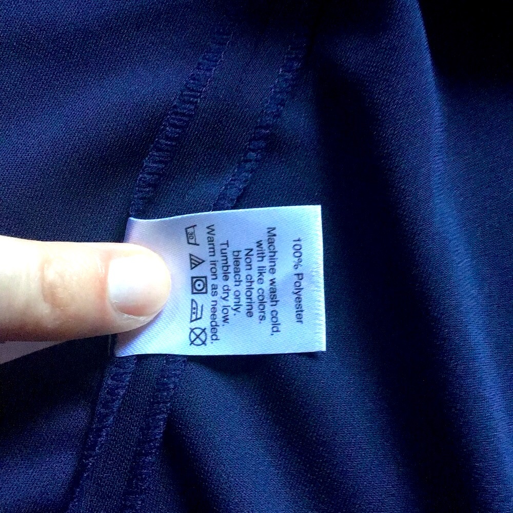 ๐ J. Crew Navy Ruffle Wrap Dress - Picture 4 of 4